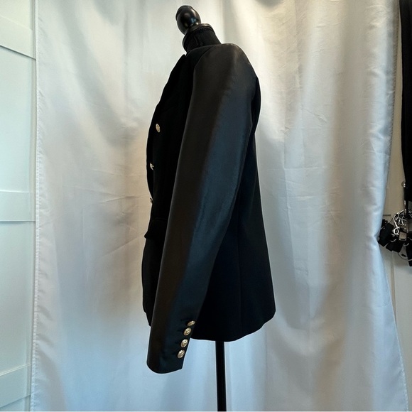 GENERATION Love black leather sleeve Enzo blazer Sz L NWT - Picture 4 of 14